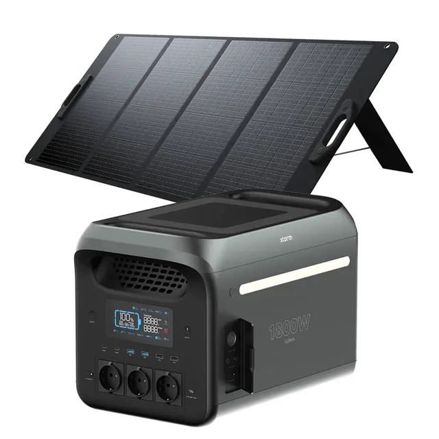 xtorm-solar-bundle-xp2-station-d-nergie-smart-powerstation-1800-w-panneau-solair image 1