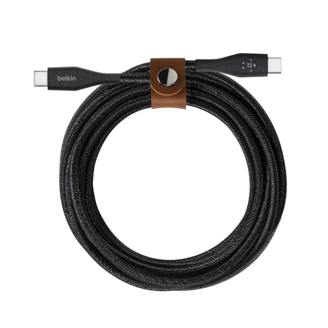 belkin-boost-charge-c-ble-usb-c-vers-usb-c-1-2-m-avec-sangle-noir image 1