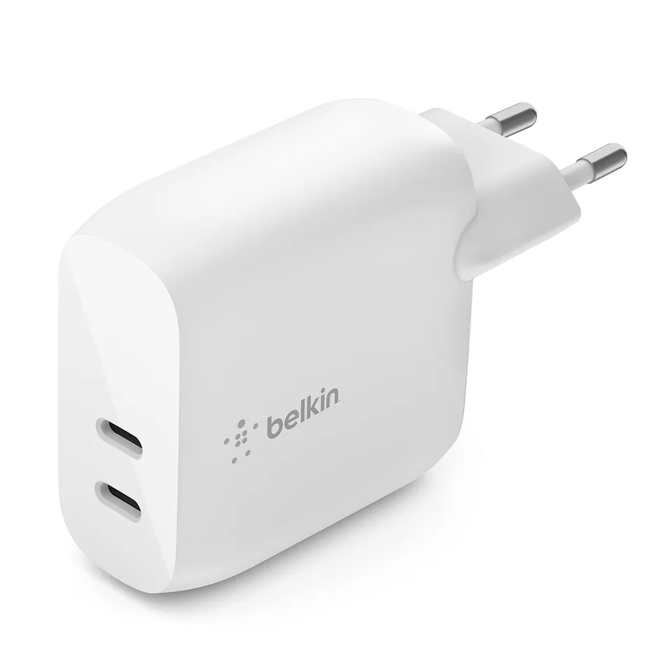 belkin-chargeur-secteur-usb-c-pd-40-w-double-port-2-x-usb-c-power-delivery-20-w- image 1