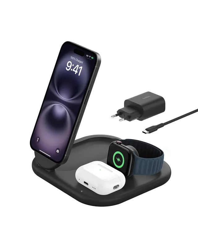 belkin-boostcharge-socle-de-recharge-3-en-1-aimant-pliable-qi2-15-w-compatible-m image 1