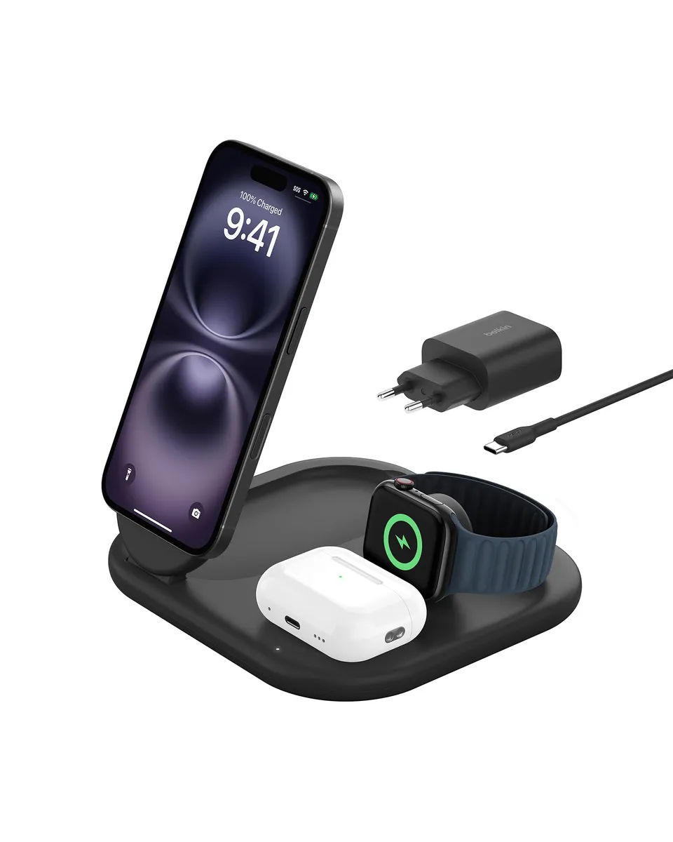 belkin-boostcharge-socle-de-recharge-3-en-1-aimant-pliable-qi2-15-w-compatible-m image 1