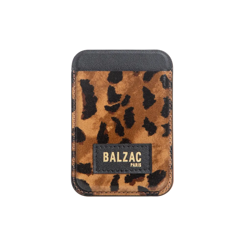 native-union-cheetah-cappuccino-magnetic-card-holder-porte-cartes-magn-tique-cui image 1