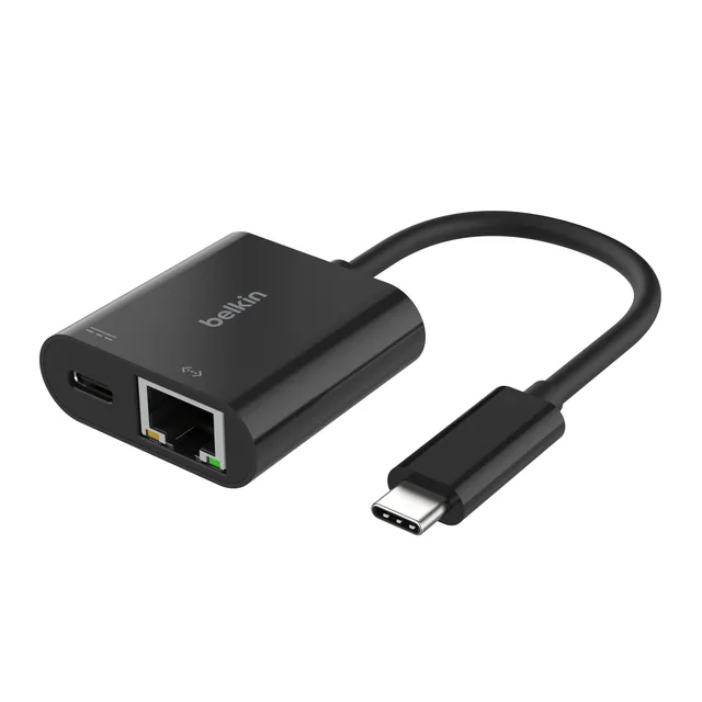 belkin-connect-adaptateur-usb-c-vers-ethernet-recharge-100-w-gigabit-10-100-1000 image 1