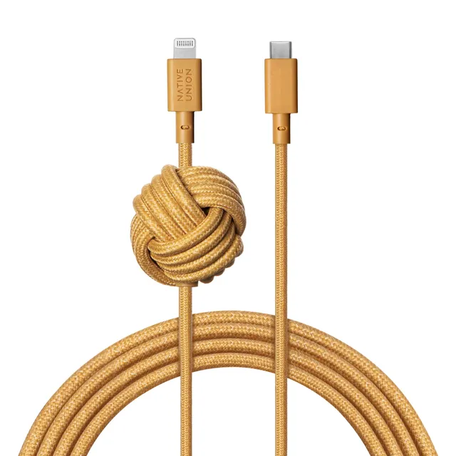 native-union-night-c-ble-usb-c-vers-lightning-3-m-certifi-mfi-renforc-ultra-soli image 1