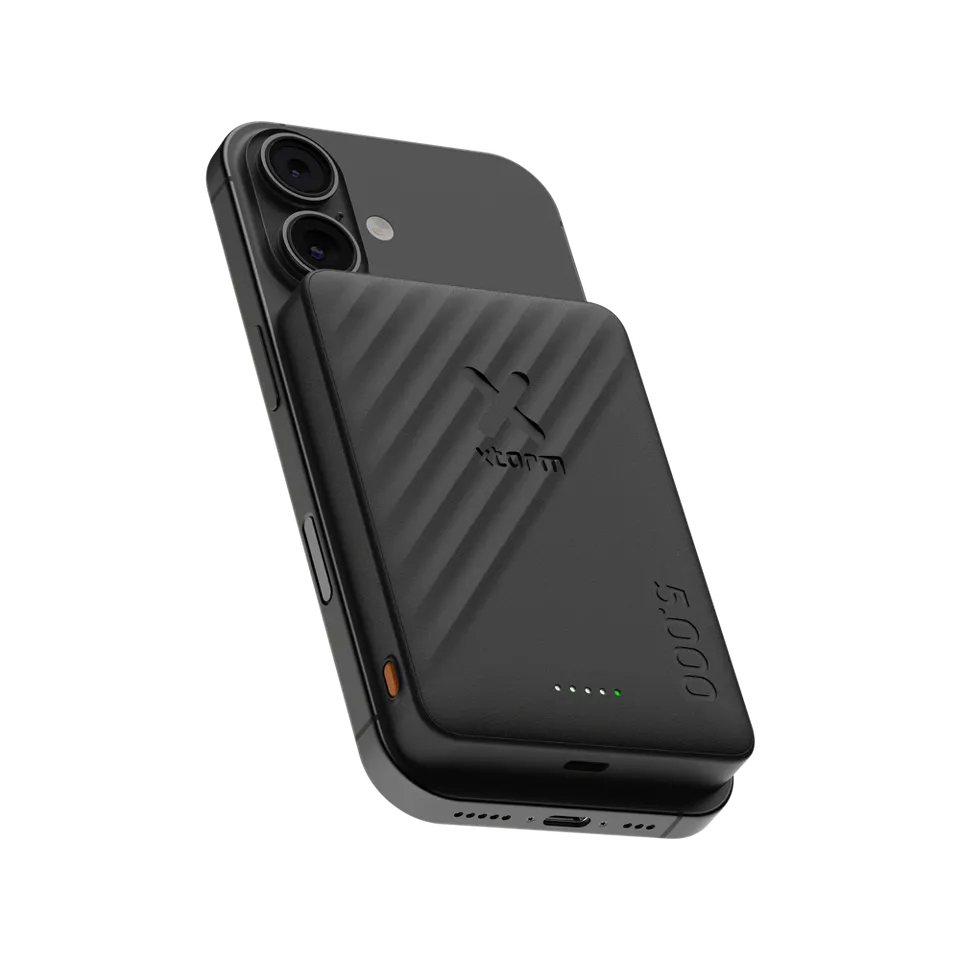 xtorm-go2-power-bank-magn-tique-sans-fil-5-000-mah-charcoal-black image 1