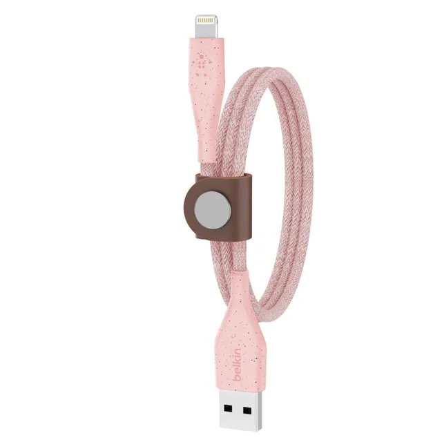 belkin-duratek-plus-c-ble-lightning-vers-usb-a-avec-sangle-de-fermeture-1-2-m-ro image 1