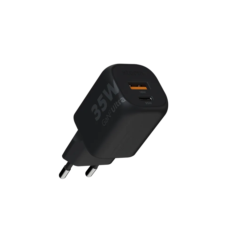 xtorm-gan2-ultra-35w-chargeur-mural-double-port-usb-c-usb-a-noir image 1