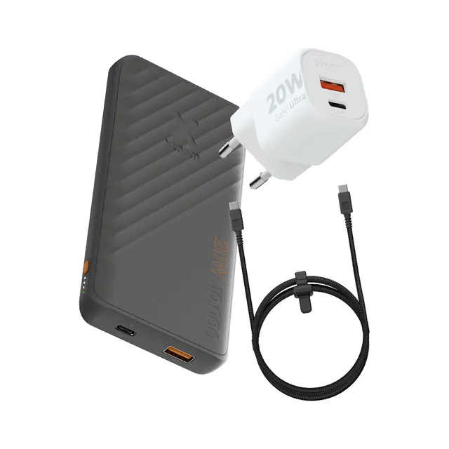 xtorm-supercharge-power-bank-bundle-10-000-mah-20-w-pack-batterie-externe-charge image 1