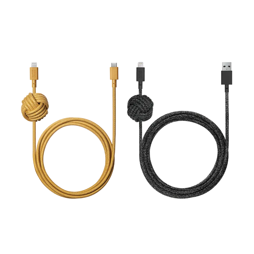 native-union-night-cable-set-c-ble-usb-a-vers-lightning-et-usb-c-vers-lightning- image 1