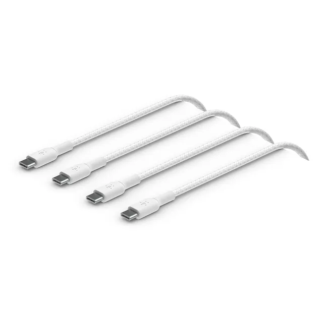 belkin-boostcharge-pack-de-2-c-bles-usb-c-vers-usb-c-gaine-tress-e-nylon-charge- image 1