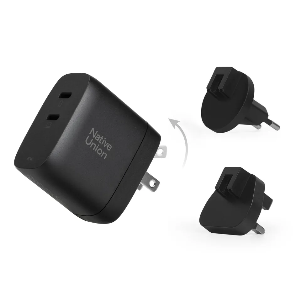 native-union-chargeur-gan-rapide-pd-67w-adaptateur-mural-ultra-compact-usb-c-pow image 1