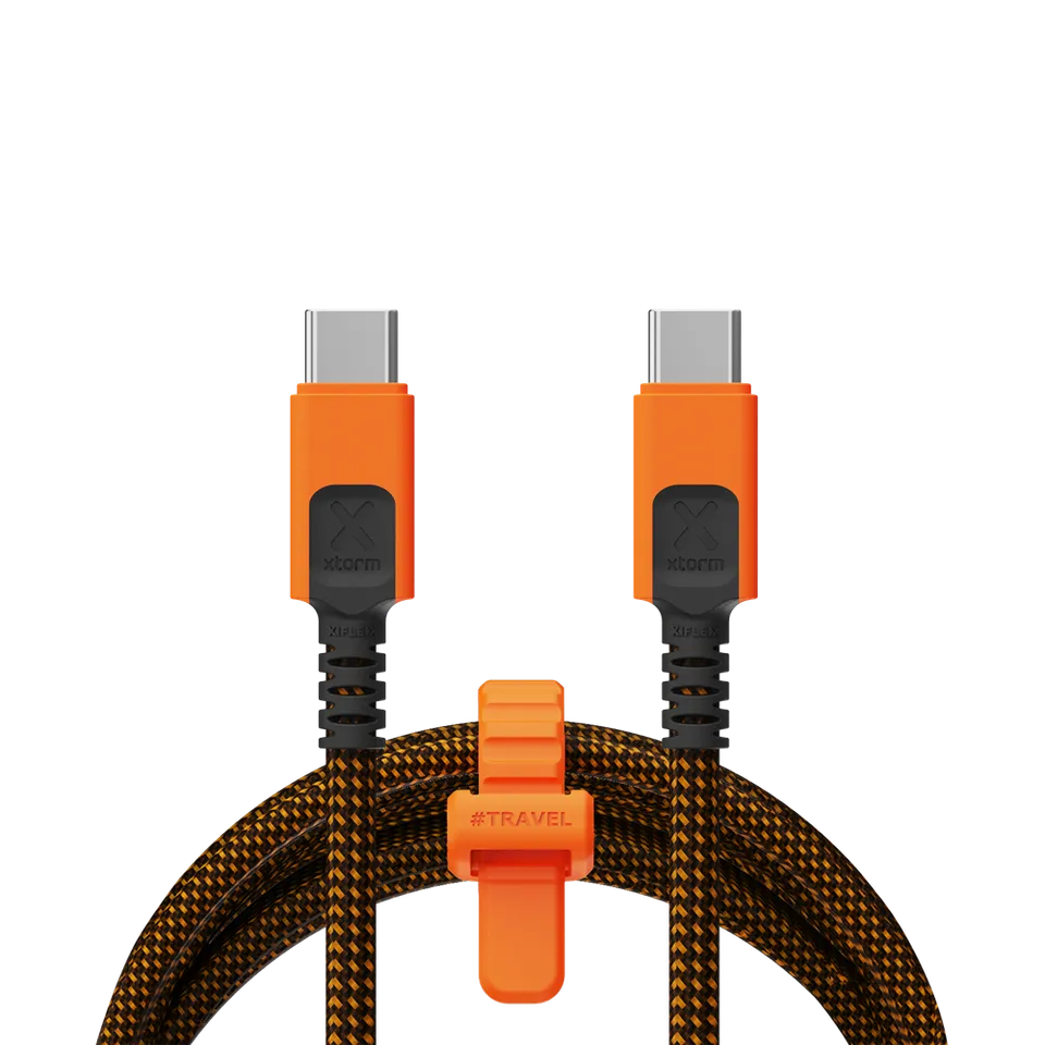 xtorm-xtreme-c-ble-usb-c-pd-ultra-240w-1-5-m-nylon-tress-keotron-travelproof image 1