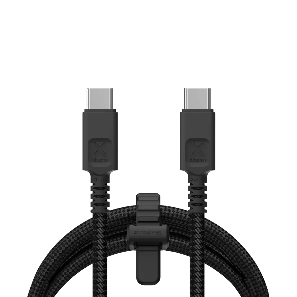 xtorm-next-gen-usb-c-pd-ultra-240w-3-m-noir-c-ble-tress-c-lock-longue-port-e-ave image 1