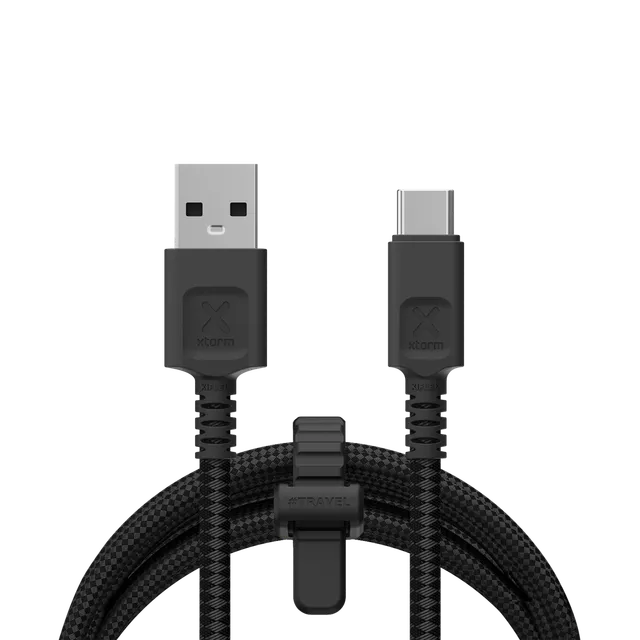 xtorm-next-gen-usb-vers-usb-c-1-5-m-noir-c-ble-tress-travelproof-ultra-r-sistant image 1