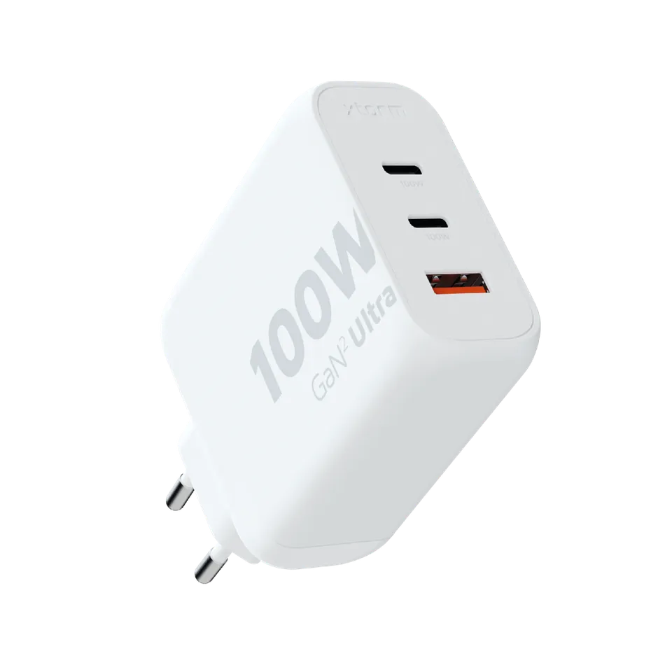 xtorm-gan2-ultra-100w-chargeur-mural-usb-c-pd-blanc-pour-laptop image 1