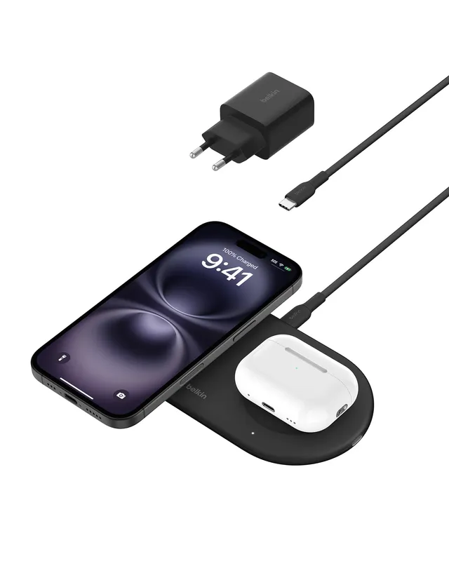 belkin-boostcharge-pro-station-de-recharge-2-en-1-qi2-15-w-compatible-magsafe-po image 1
