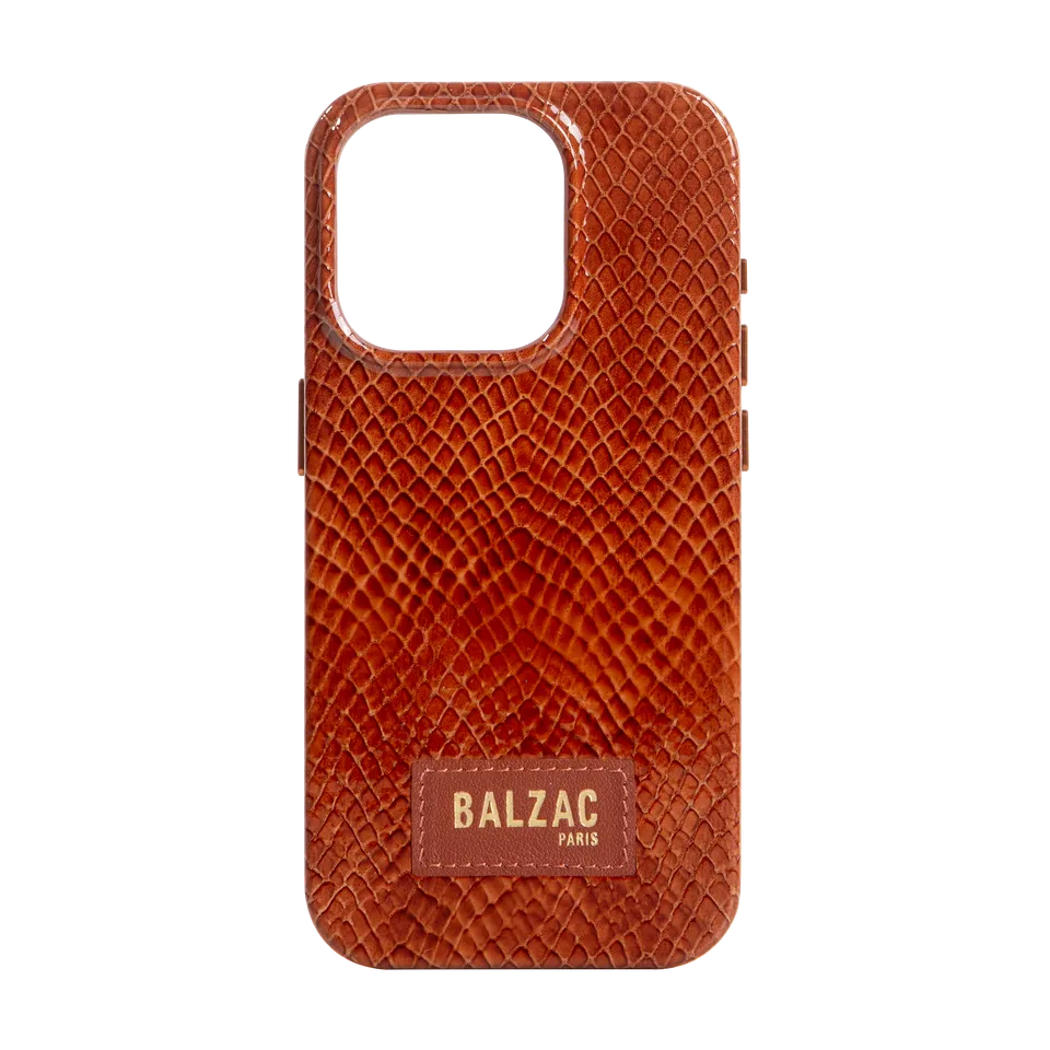 native-union-x-balzac-paris-embossed-cognac-case-pour-iphone-15-coque-cuir-v-rit image 1
