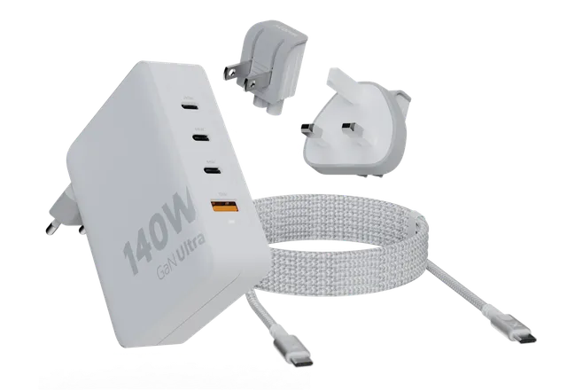 xtorm-140w-gan-ultra-travel-charger-usb-c-pd-cable-chargeur-de-voyage-gan-ultra- image 1