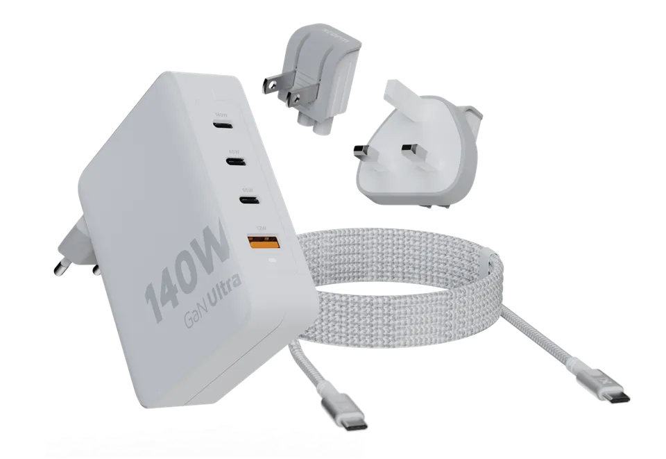 xtorm-140w-gan-ultra-travel-charger-usb-c-pd-cable-chargeur-de-voyage-gan-ultra- image 1