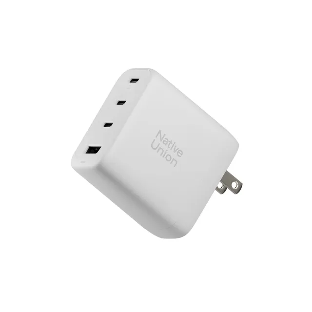 native-union-fast-gan-charger-pd-100w-chargeur-gan-4-ports-3-usb-c-1-usb-a-avec- image 1