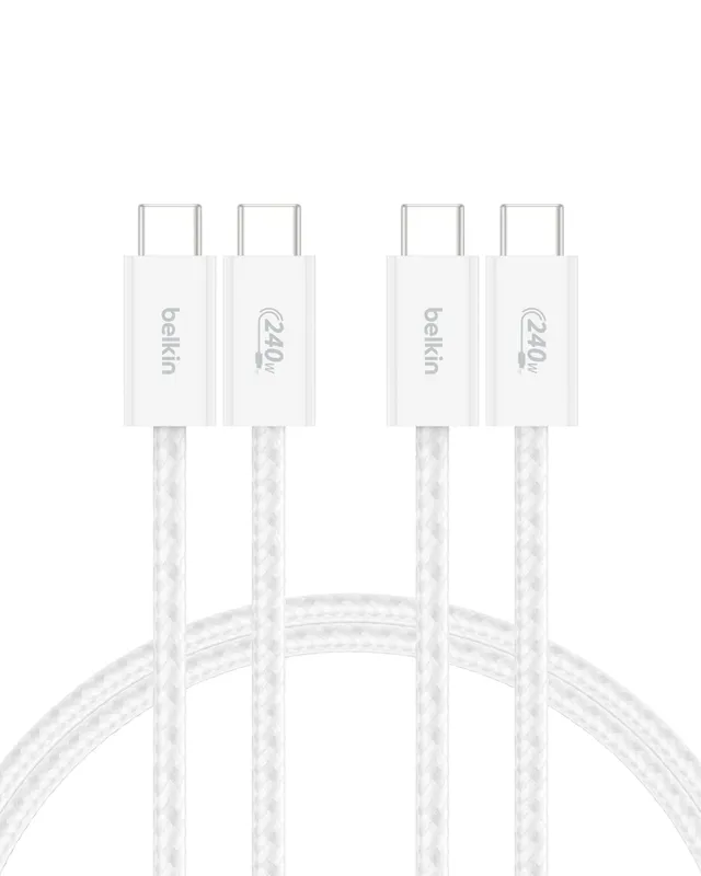belkin-boostcharge-pack-de-2-c-bles-usb-c-vers-usb-c-tress-s-1-5-m-240-w-usb-if- image 1