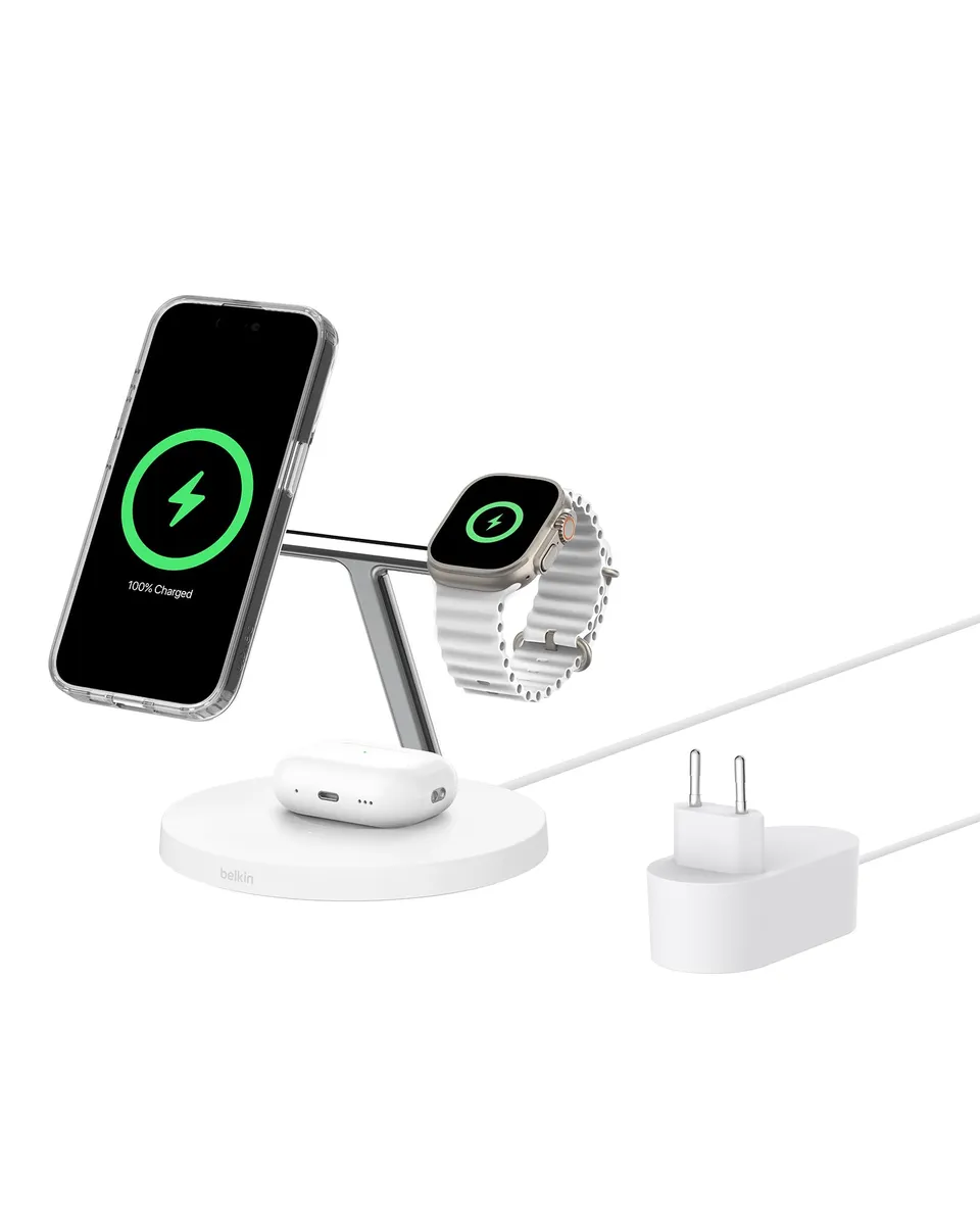belkin-boostcharge-station-de-recharge-3-en-1-qi2-15w-compatible-magsafe-pour-ip image 1