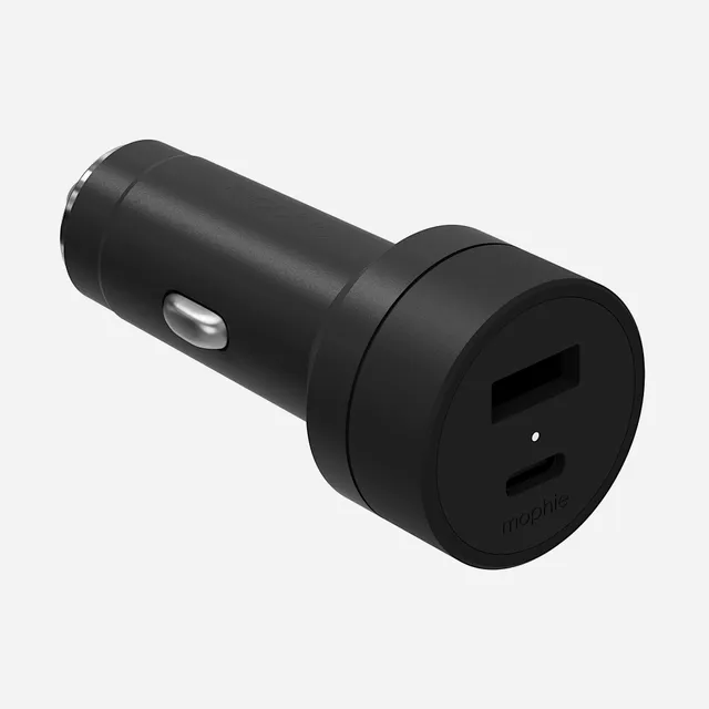 mophie-42w-dual-port-usb-c-usb-a-car-adapter-chargeur-voiture-double-port-avec-u image 1