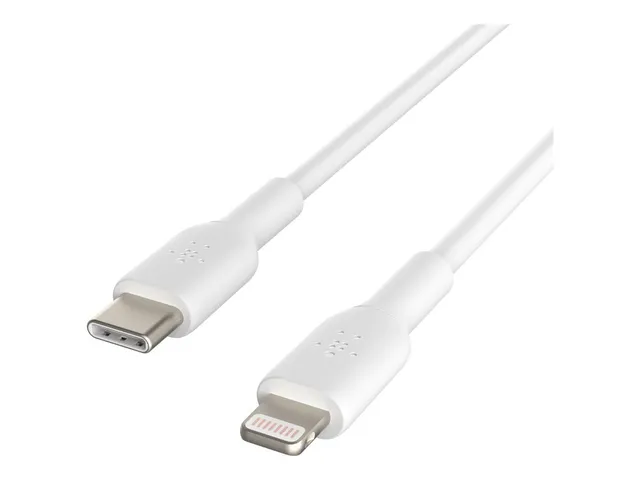 belkin-boost-charge-c-ble-usb-c-vers-lightning-1-m-blanc-certifi-mfi-charge-rapi image 1