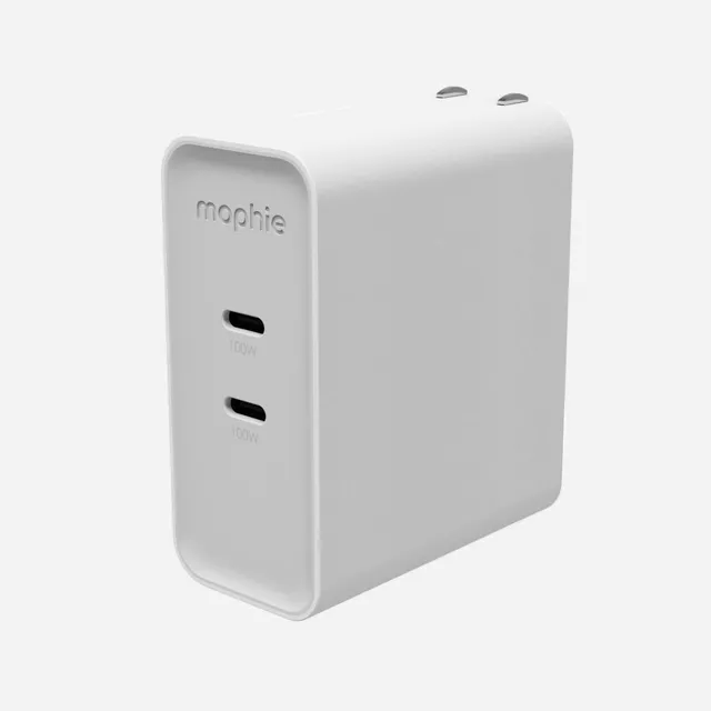 mophie-speedport-100w-chargeur-mural-gan-2-ports-usb-c-jusqu-100w image 1