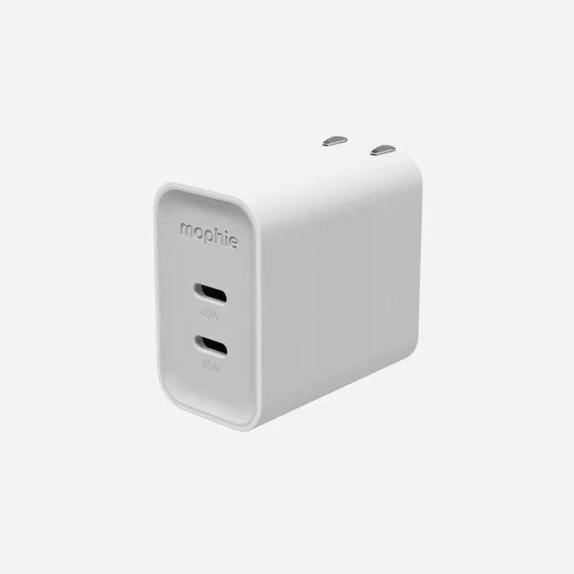 mophie-speedport-45w-chargeur-mural-gan-double-usb-c-compact image 1