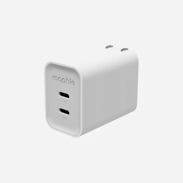mophie-speedport-70w-chargeur-mural-2-ports-usb-c-gan-jusqu-70w-pour-macbook-pro image 1