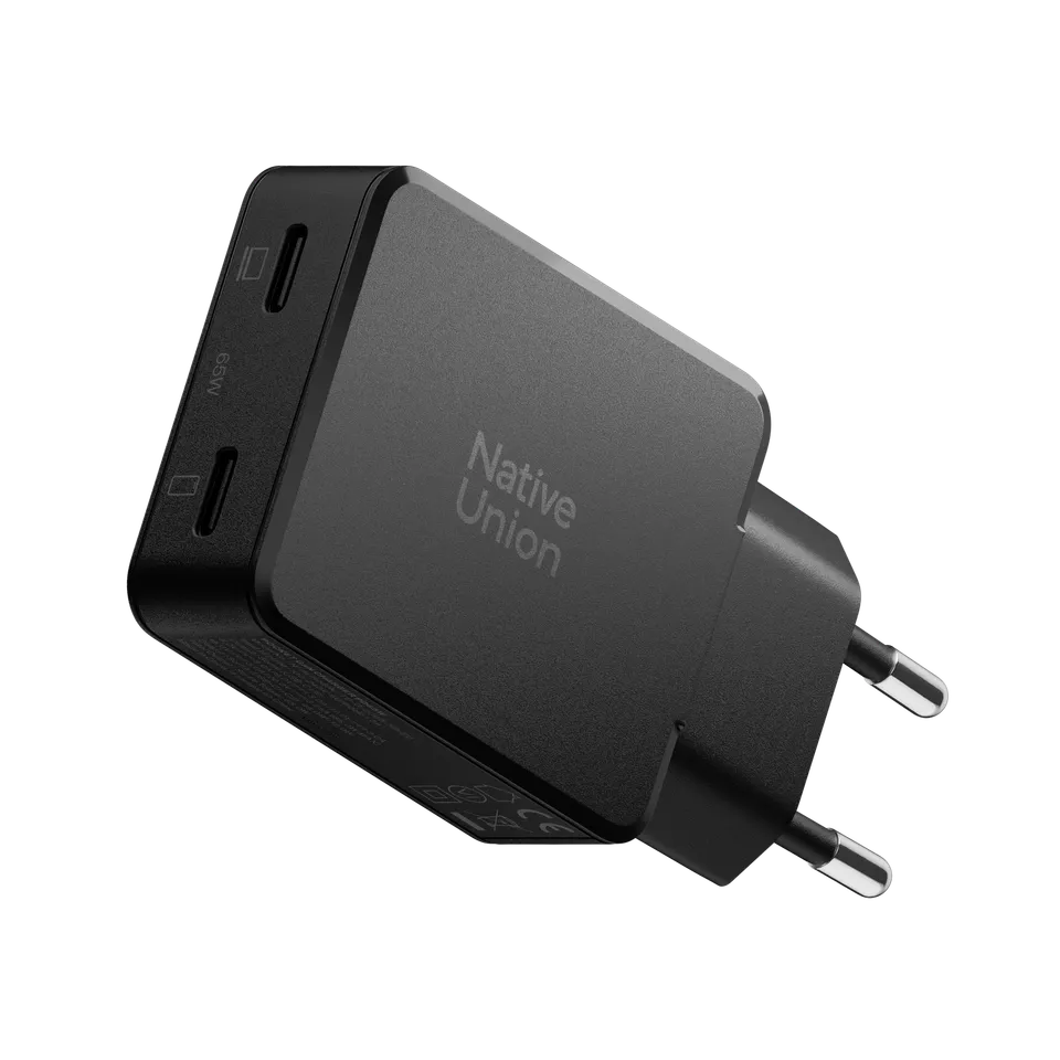 native-union-pocket-gan-charger-pd-65w-chargeur-ultra-fin-double-usb-c image 1