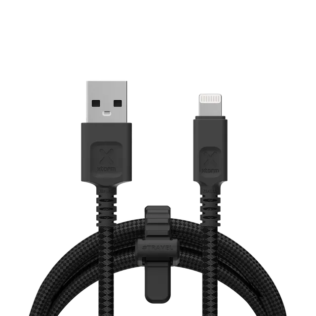 xtorm-next-gen-c-ble-usb-vers-lightning-3-m-noir-certifi-mfi-flexcore-duracore image 1