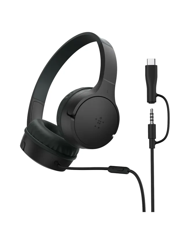 belkin-soundform-mini-casque-audio-enfant-filaire-usb-c-et-3-5-mm-micro-85-db-ma image 1