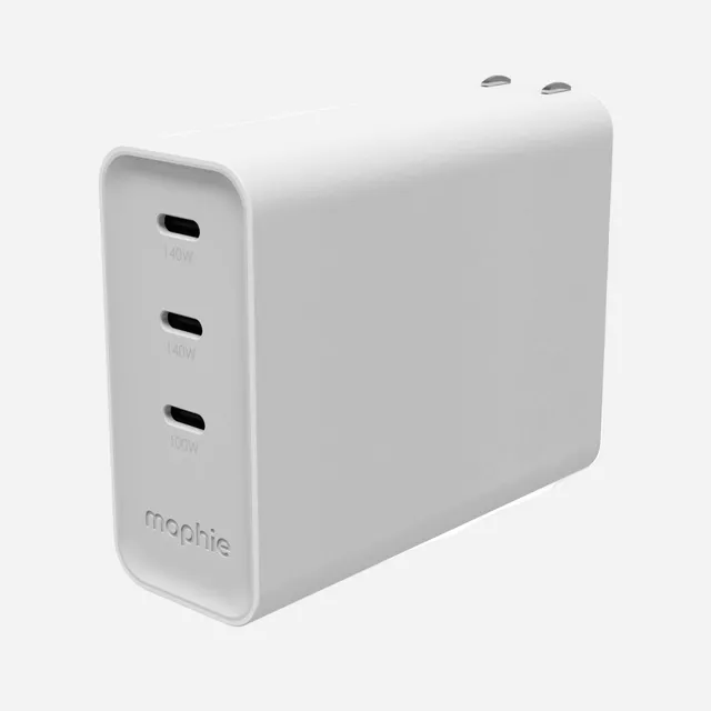 mophie-speedport-140w-chargeur-mural-3-ports-usb-c-gan-jusqu-140w-pour-macbook-p image 1