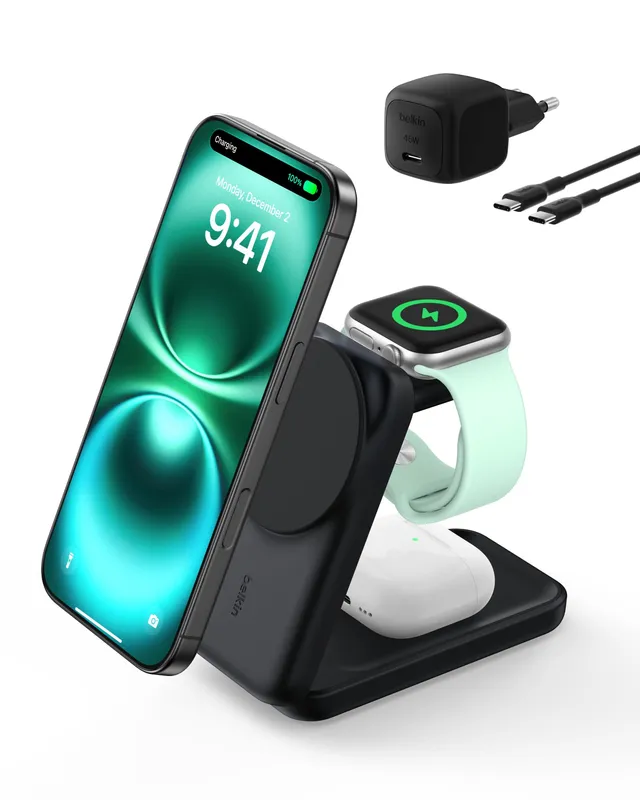 belkin-ultracharge-chargeur-induction-3-en-1-qi2-magn-tique-25w-station-de-charg image 1