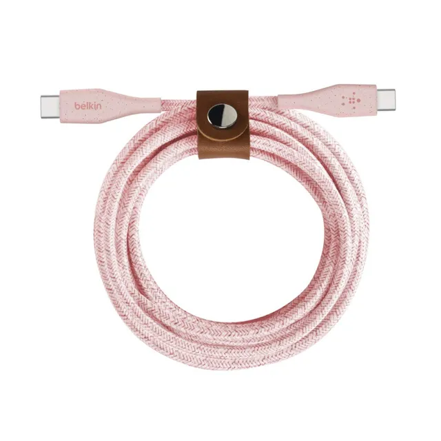 belkin-boostcharge-c-ble-usb-c-vers-usb-c-avec-sangle-de-fermeture-gaine-tress-e-2 image 1