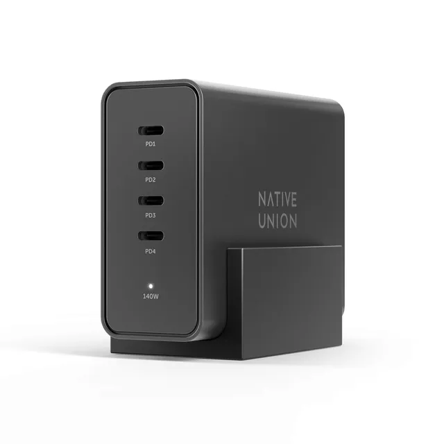 native-union-fast-gan-charger-pd-140w-station-de-charge-bureau-4-ports-usb-c-pow image 1
