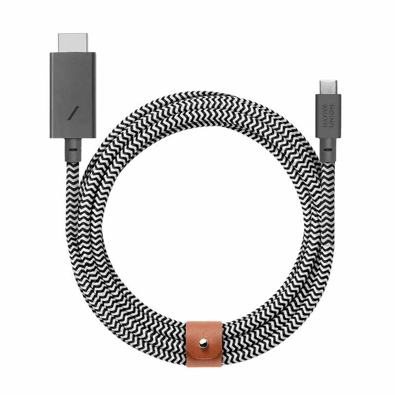 native-union-belt-hdmi-c-ble-usb-c-vers-hdmi-4k-3-m-en-nylon-tress-avec-lani-re- image 1