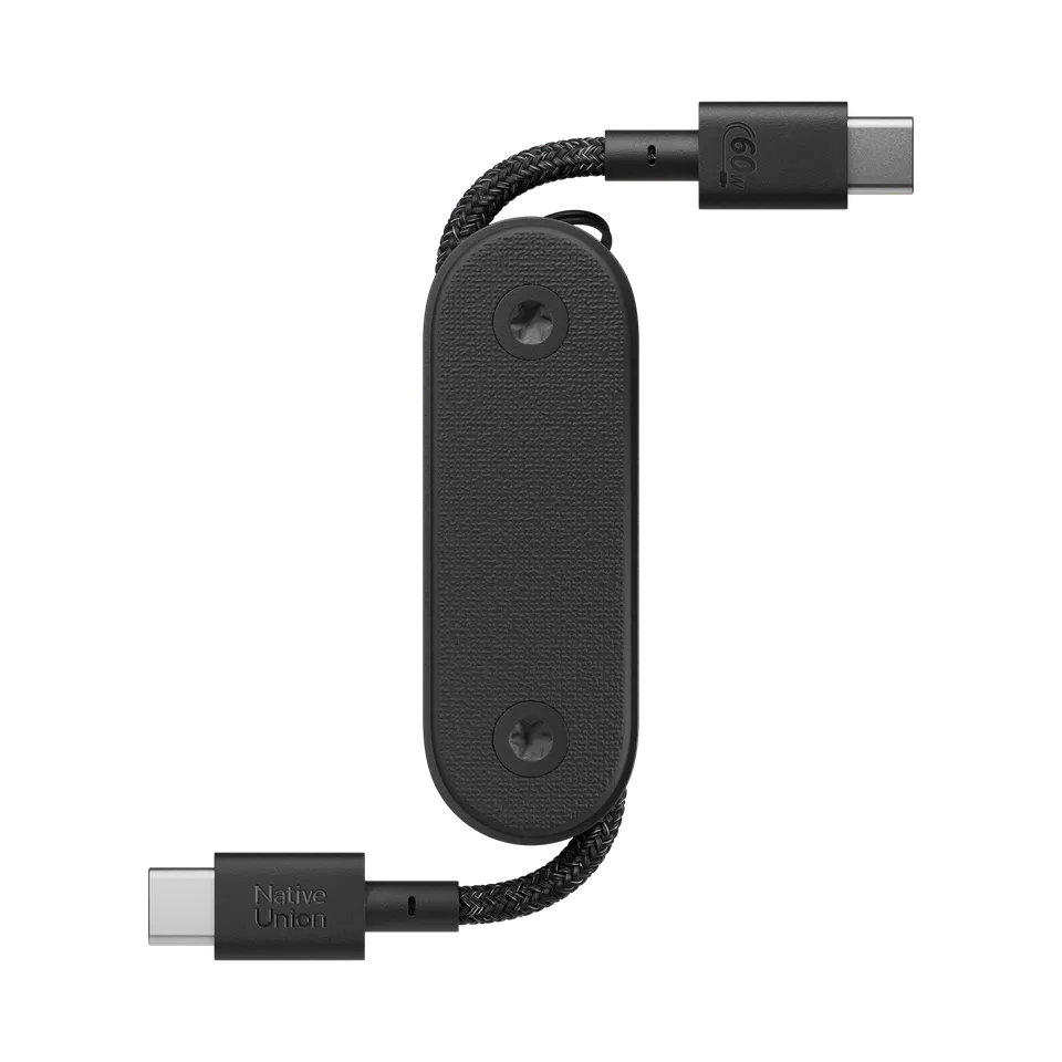 native-union-pocket-cable-c-ble-usb-c-vers-usb-c-pliable-60w-avec-porte-cl-s image 1