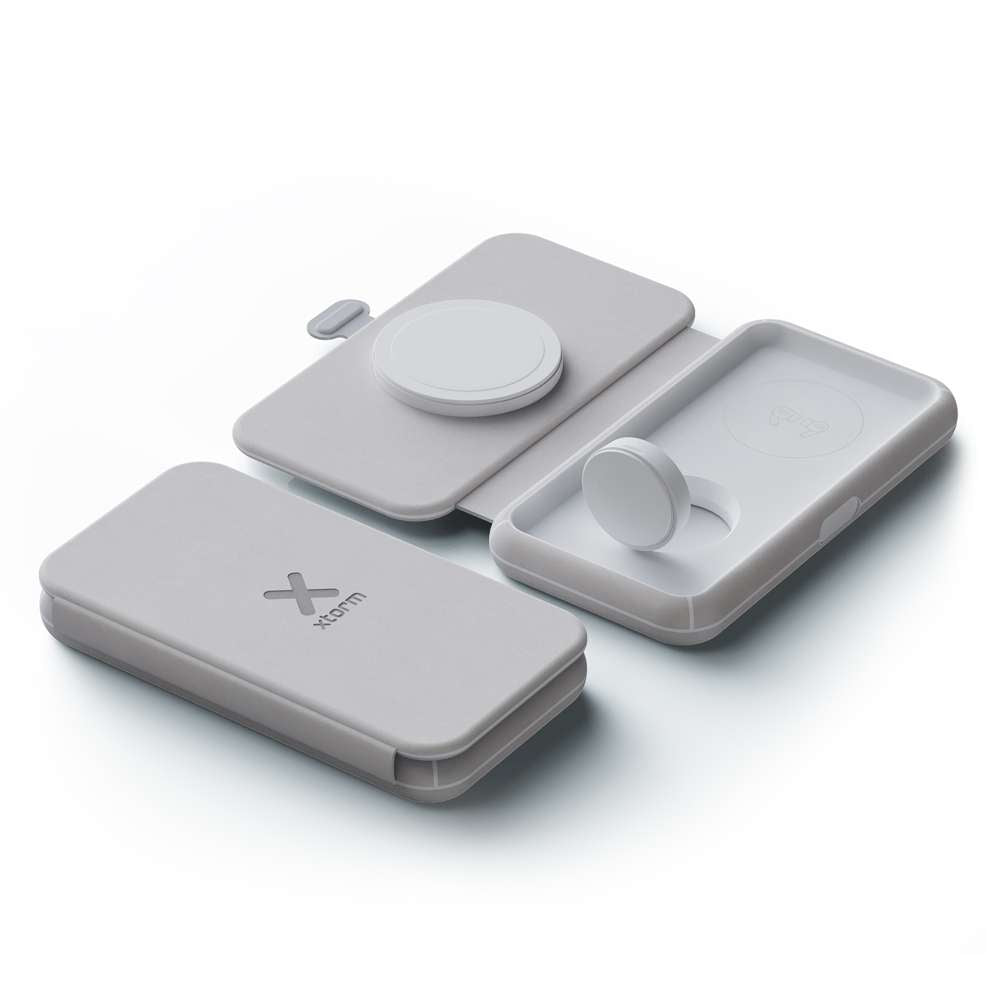 xtorm-chargeur-sans-fil-pliable-3-en-1-chargeur-de-voyage-magn-tique-pour-iphone image 1