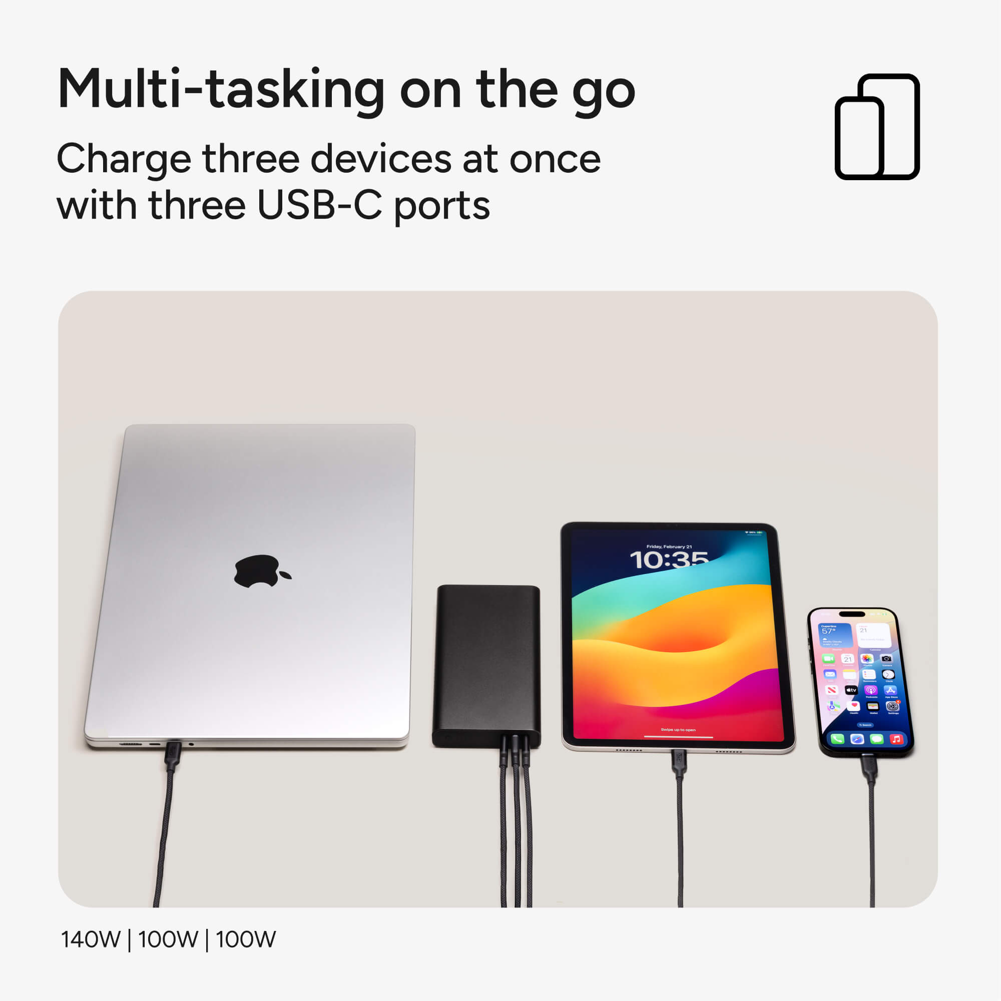 mophie-powerstation-ultra-25k-gen-3-power-bank-25-000-mah-140w-avec-trois-ports- image 4