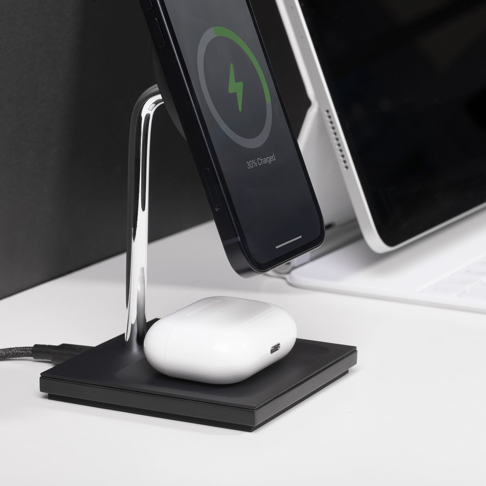 native-union-snap-2-in-1-magnetic-wireless-charger-chargeur-sans-fil-magsafe-iph image 2