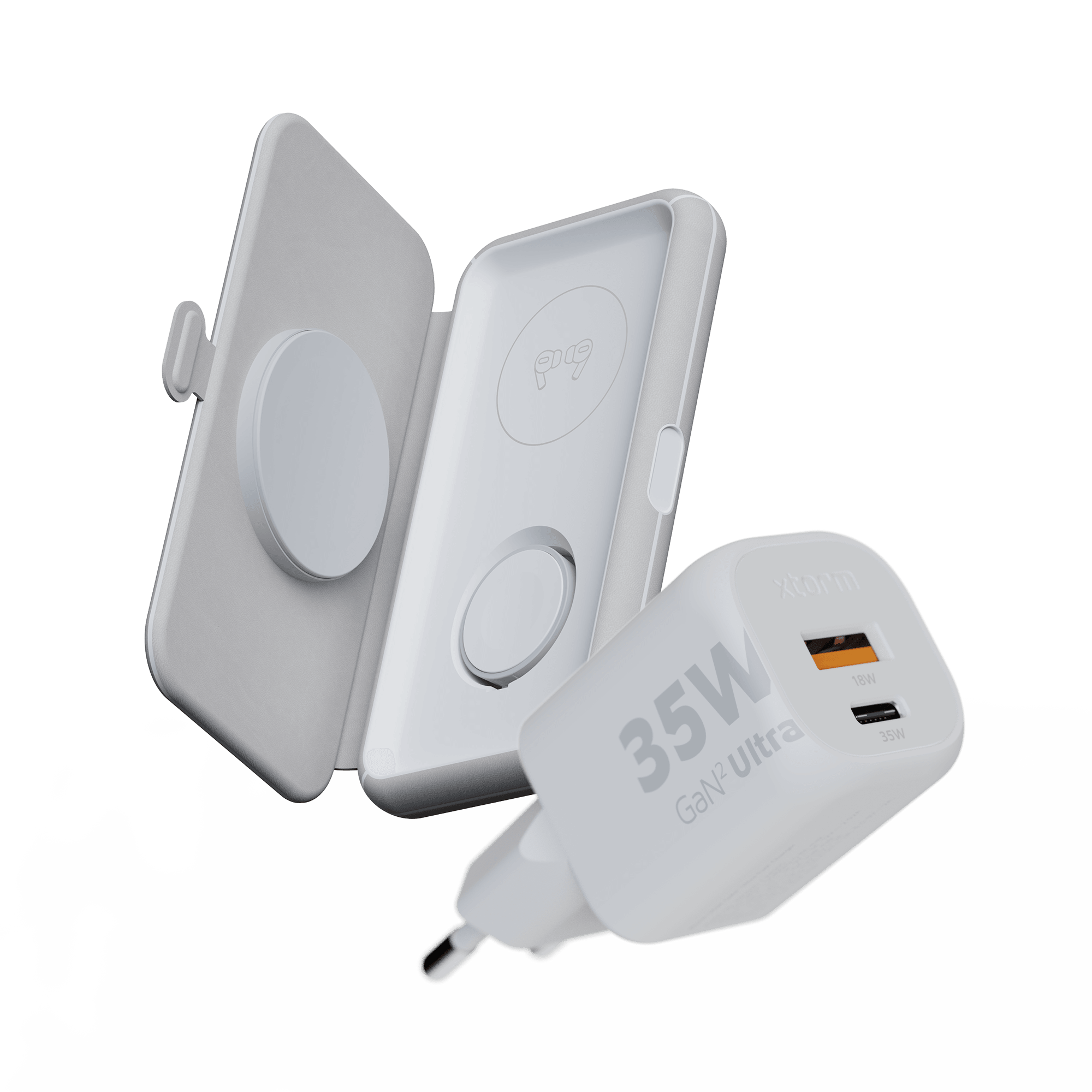 xtorm-3-en-1-pliable-chargeur-rapide-35w-gan2-pack-chargeur-sans-fil-de-voyage-m image 1