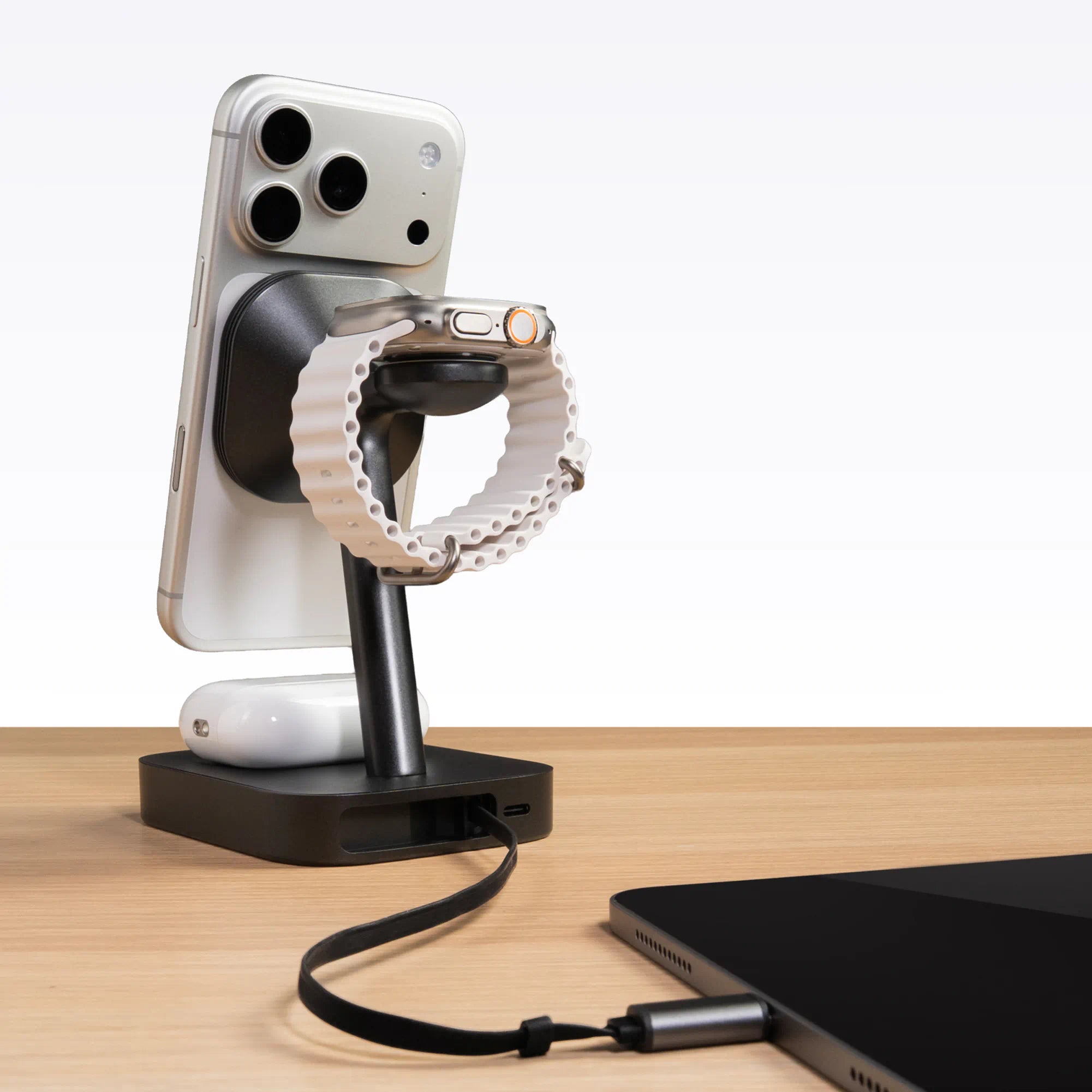 mophie-4-en-1-wireless-charge-stand-avec-stealthcharge-technology-station-de-rec image 4