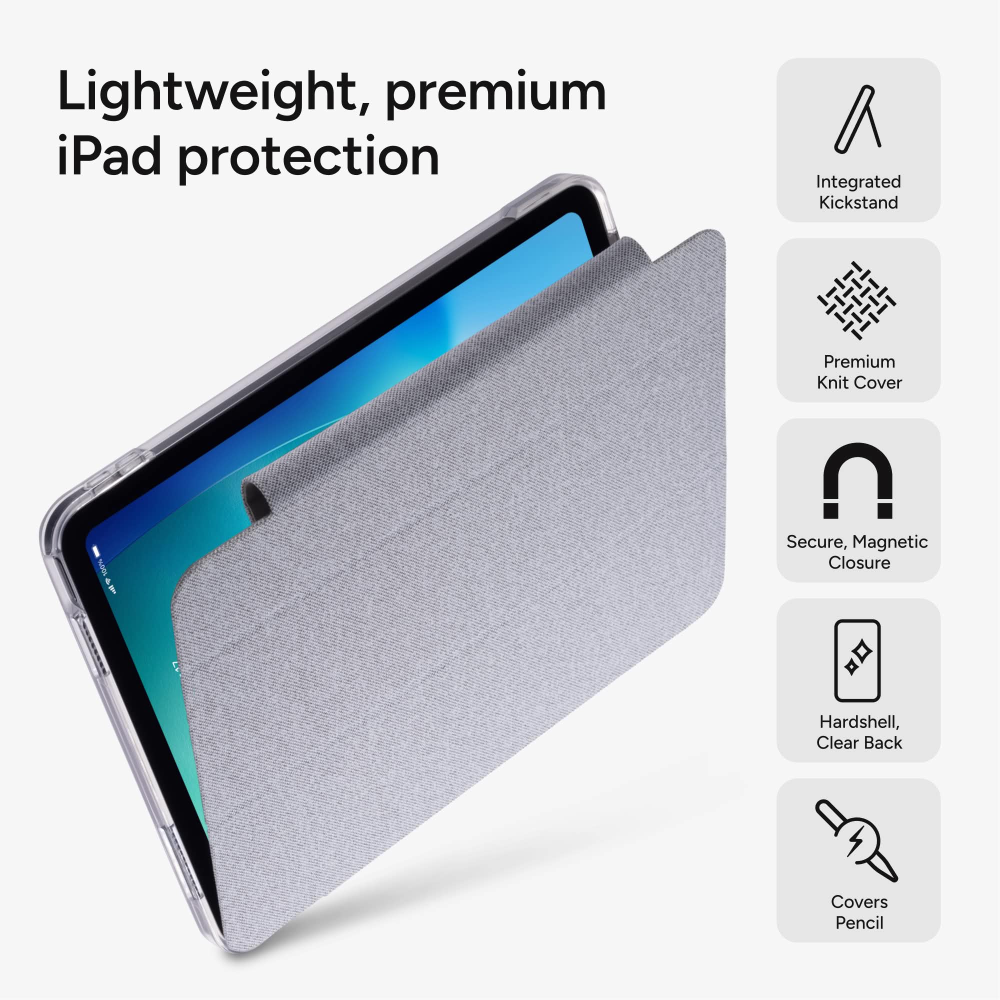 mophie-knit-folio-tablet-case-tui-folio-tricot-pour-ipad-air-avec-fermeture-magn image 3