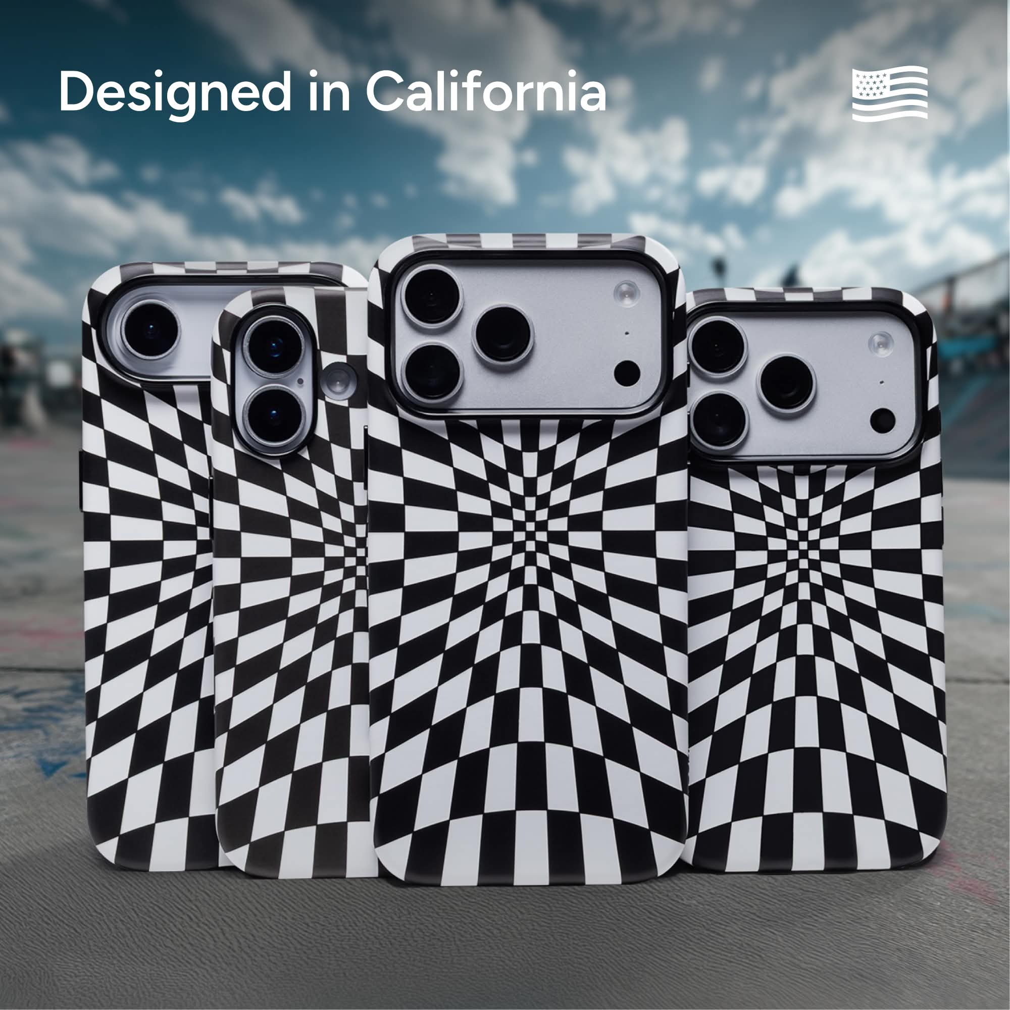 mophie-optical-check-coque-iphone-damier-compatible-magsafe-avec-boutons-de-cont image 8