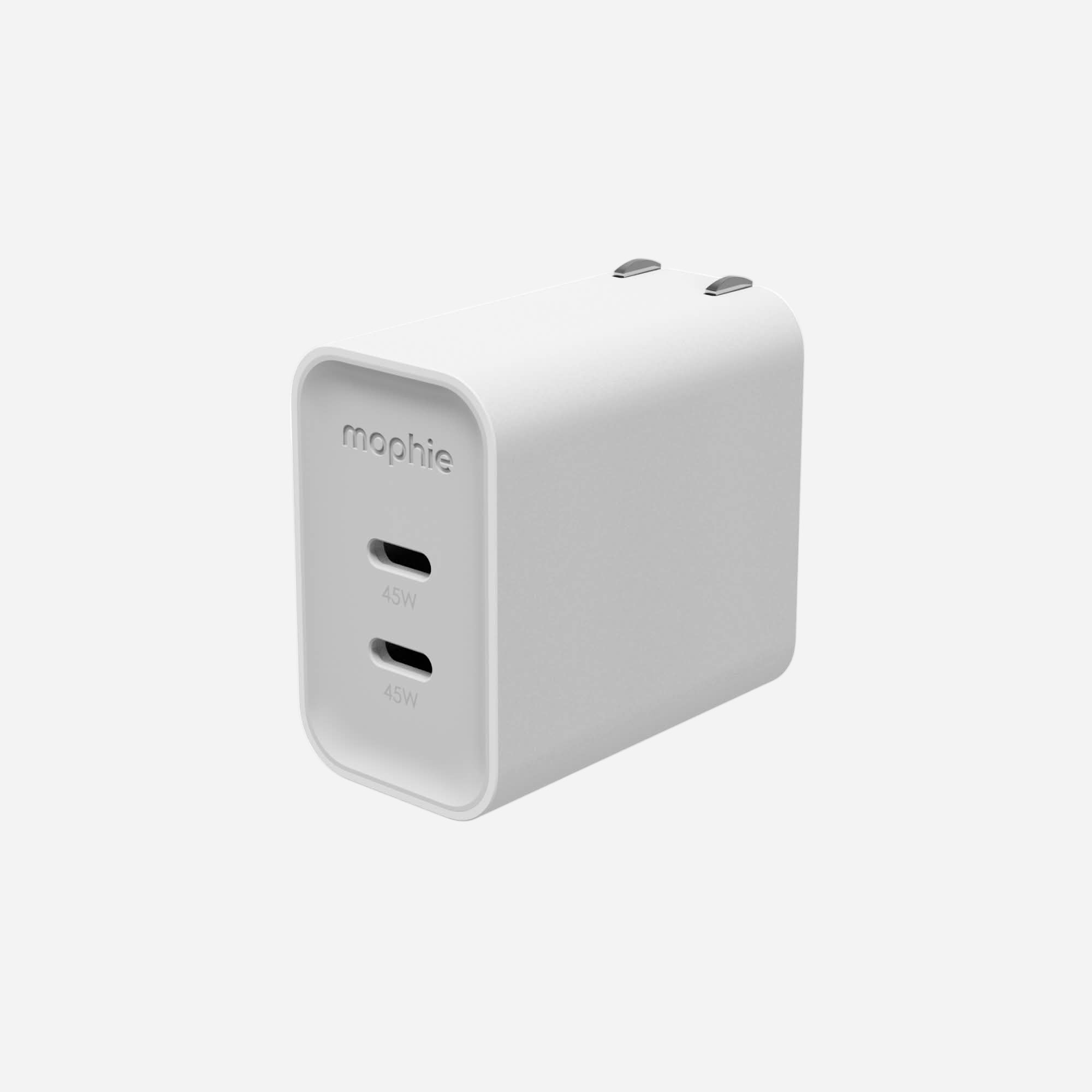 mophie-speedport-45w-chargeur-mural-gan-double-usb-c-compact image 1