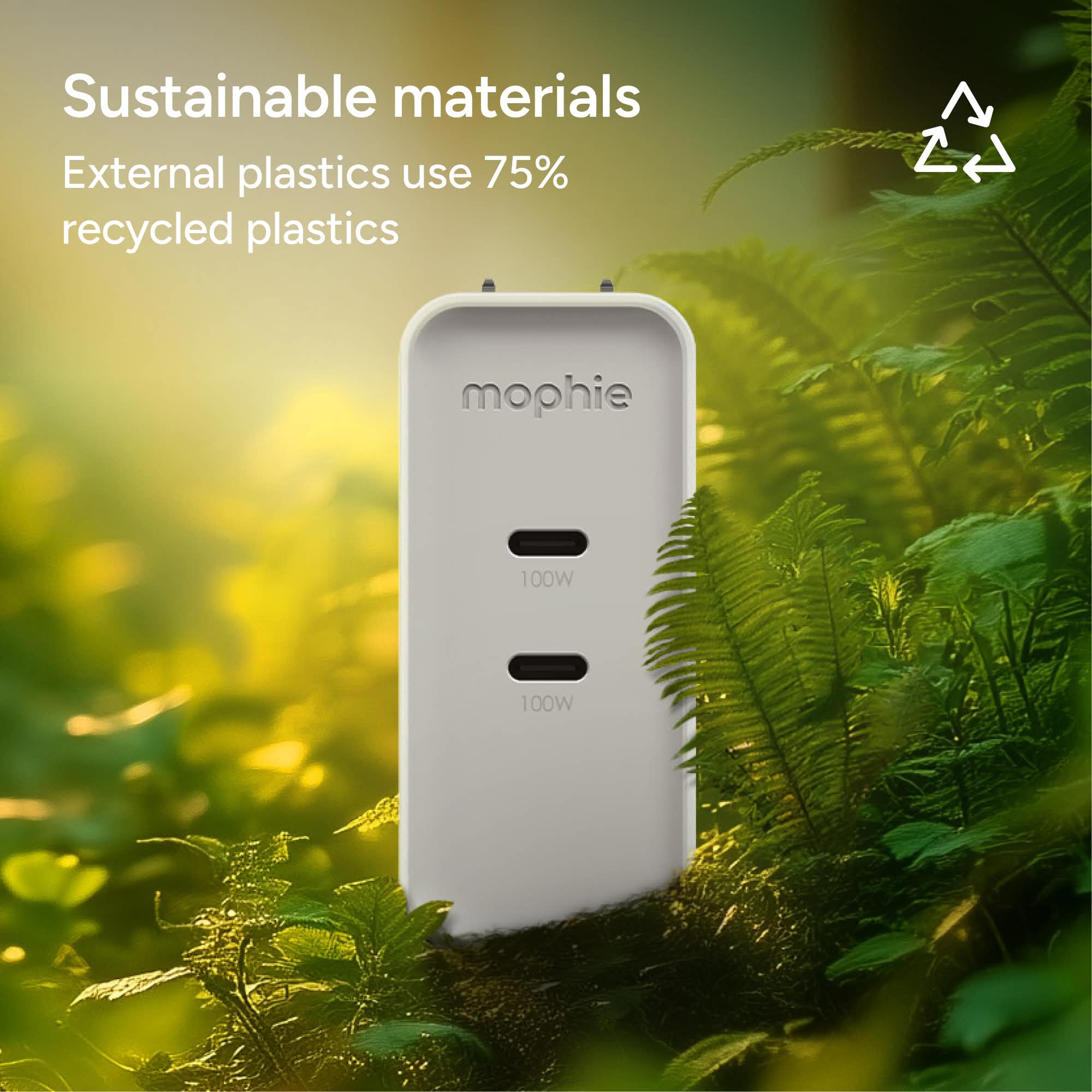 mophie-speedport-100w-chargeur-mural-gan-2-ports-usb-c-jusqu-100w image 5