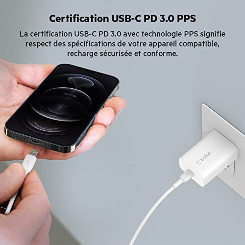 belkin-boostcharge-chargeur-secteur-usb-c-25-w-pps-power-delivery-charge-rapide- image 7